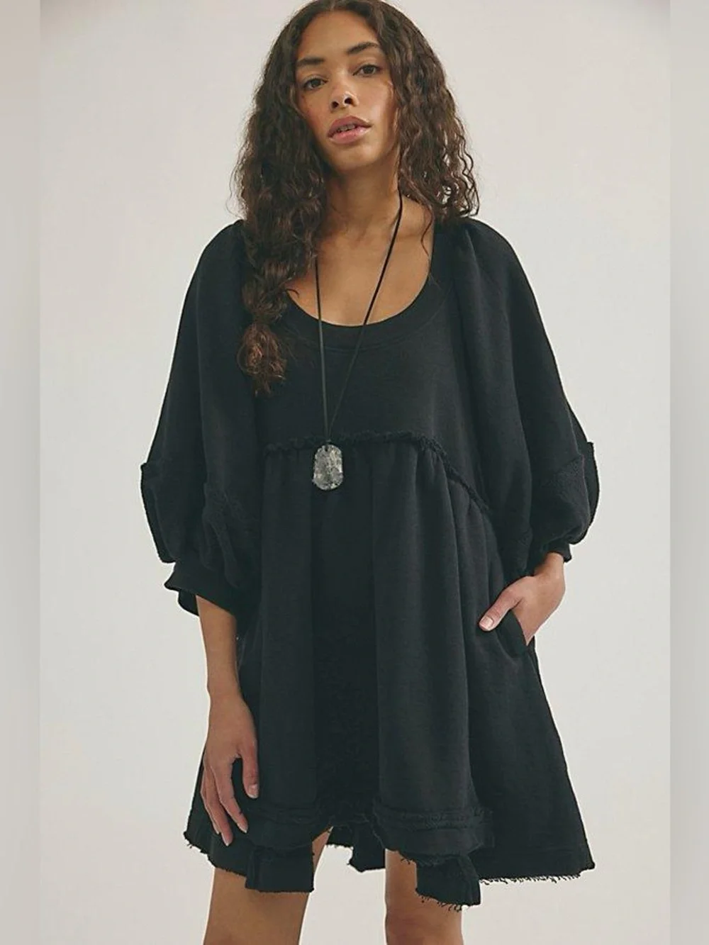 Free People Sunchild Babydoll Tunic Size Small (very oversized)